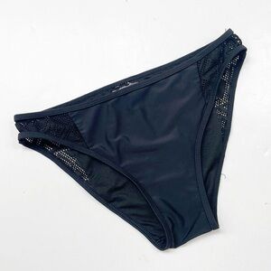 Cromer Resortwear black side cut out bikini bottoms